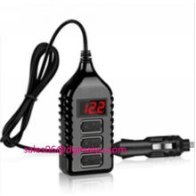 Newest 3 USB Port Cigarette Socket with Voltmeter